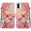Чехол-книжка из искусственной кожи ручной работы для Redmi A1/Redmi A2, противоскользящий ударопрочный чехол с ремешком на запястье и дизайнами кошек с сердечками/розами