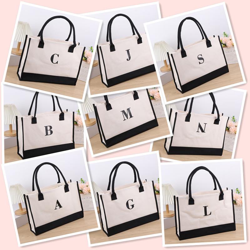 Холщовая сумка через плечо, большая вместительная сумка с принтом, женская модная легкая портативная сумка для подарков и покупок