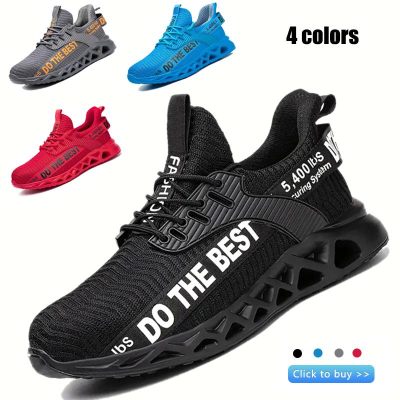 Защитная обувь со стальным носком для мужчин и женщин, легкие защитные рабочие кроссовки с защитой от проколов, защитные рабочие ботинки унисекс