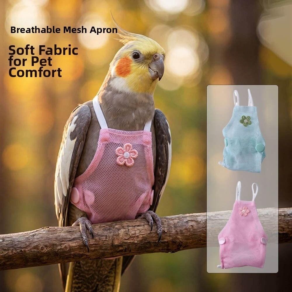 Adjustable Parrot Diaper Soft Breathable Parrot Flight Suit Pet Bird Nappy Suit Pet Accessories