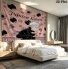 Jujutsu Kaisen Wall Tapestry Aesthetic Wall Hanging Printed Fabric Blanket Decorative Tapestries For Bedroom Living Room Home Decor