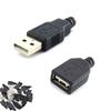 10 шт. 3 в 1 Тип A Женский Мужской Mirco USB 2.0 Гнездо 4-контактный разъем Разъем Черный Пластиковый Чехол DIY Разъемы Типа A Наборы