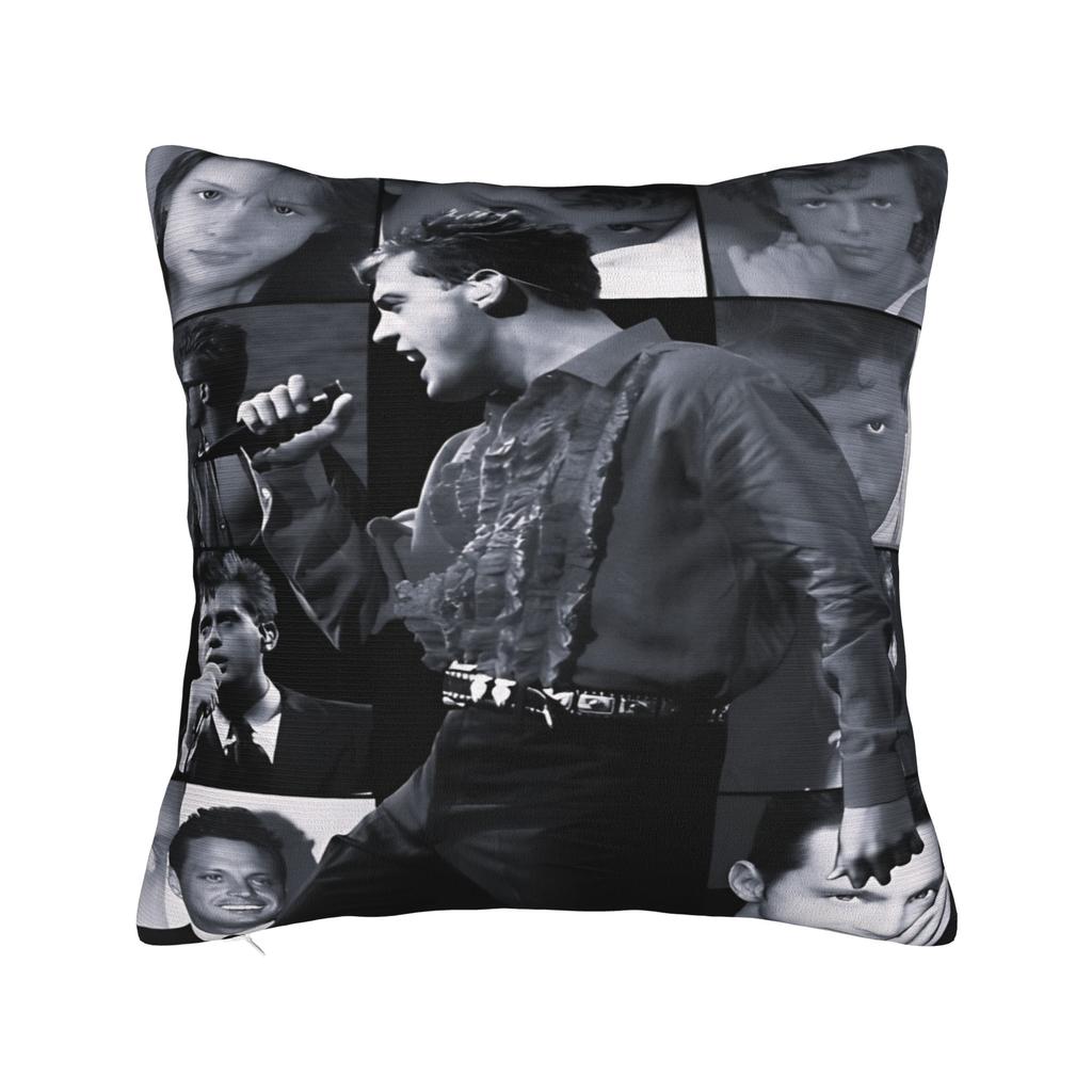 Singer L-Luis M-Miguel Pillow Cover Retro Trendy Pillow Case For Sofa Couch Bed Living Room Soft Pillowcases Birthday Present