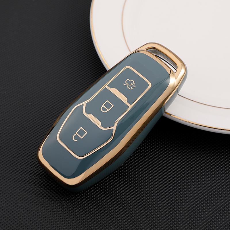 Soft TPU Car Remote Key Case Cover Holder For Ford Focus 3 4 ST Mondeo 5 MK5 Mustang F-150 Explorer Edge Fiesta Kuga MK3 4 Keychain Accessories