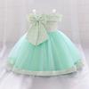 Toddler Baby Girl Dress Tulle Bow Baptism Princess Dresses for Girls Fluffy 1 Year Birthday Party Wedding Baby Clothes Prom Gown