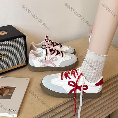 Мода 2025 Женская обувь Лето Толстая подошва Коричневый Весна Осень Дышащая Платформа Теннис Женщина Тренд Круглый носок Женский Повседневный Кроссовок