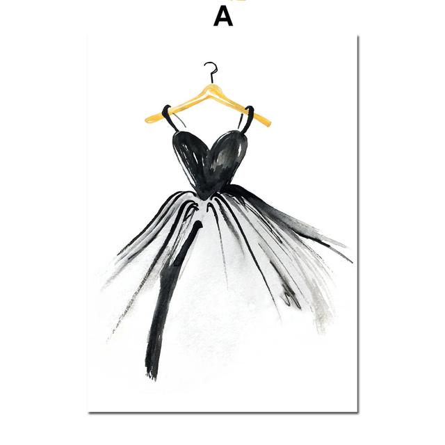 Париж, духи, помада, высокие каблуки, модная девушка, художественная картина на холсте, плакаты на скандинавскую тему и принты, настенные панно, декор для спальни, бара, без рамки