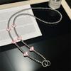 Sweet Mobile Phone Chain Long Beads Phone Strap Fashion Cellphone Lanyard  Phone Accessories