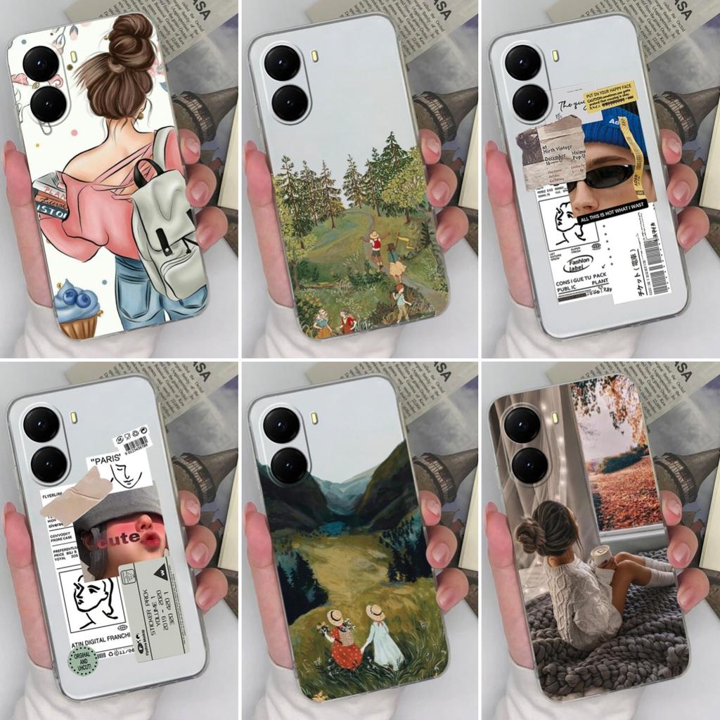 Чехол для Xaimo Poco F3 F4 X7 X6 X5 X4 X3 M5 M6 M7 14T 15 Pro Plus с красивым рисунком для девочек, прозрачный силиконовый защитный корпус для объектива Xiaomi Capa