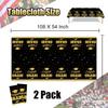 2025 Graduation Party Decorations - Black and Gold Tablecloth Plastic Disposable Table Cloth for Class of 2025 Party Favors Supplies, 2 Pack
