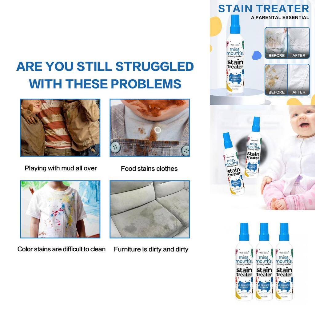 Messy Eater Multifunction Stain Cleaner For Clothing And Furniture Spot Removal Spray