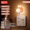 USB Night Light LED Cute Cartoon Voice Control Night Lamp Bear Kitten forBaby Kid Bedroom Eye Protection Decoration Bedside Lamp