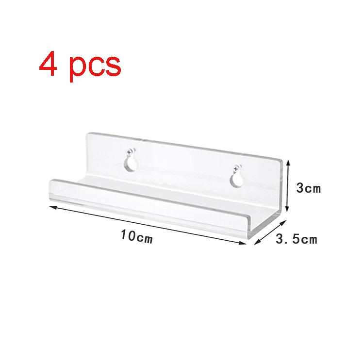 4/6/8 шт. Акриловая подставка для демонстрации пластинок 4/7/12 дюймов Прозрачная Настенная полка-держатель для виниловых пластинок Стойка для хранения альбомов с LP-пластинками