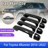 Carbon Fiber Smart Door Handle Cover for Toyota 4Runner 4 Runner 5th Gen 2010~2022 Car Exterior Style Accessories Stickers