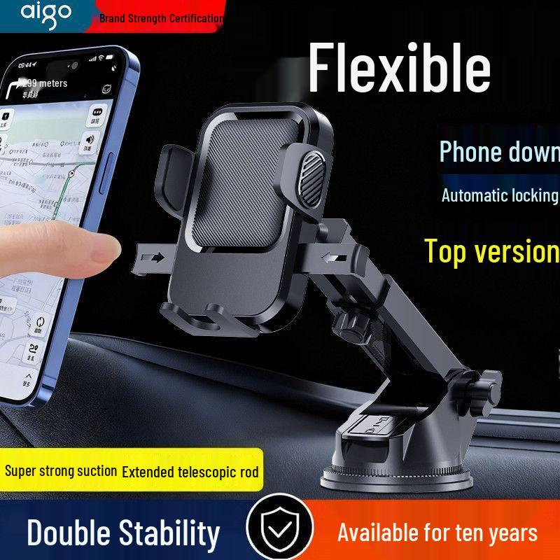 Rotatable Shockproof Car Dashboard Phone Holder with Suction Cup