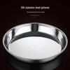 Сервировочная тарелка Lijia Kitchenware, круглая, из нержавеющей стали, 30 см