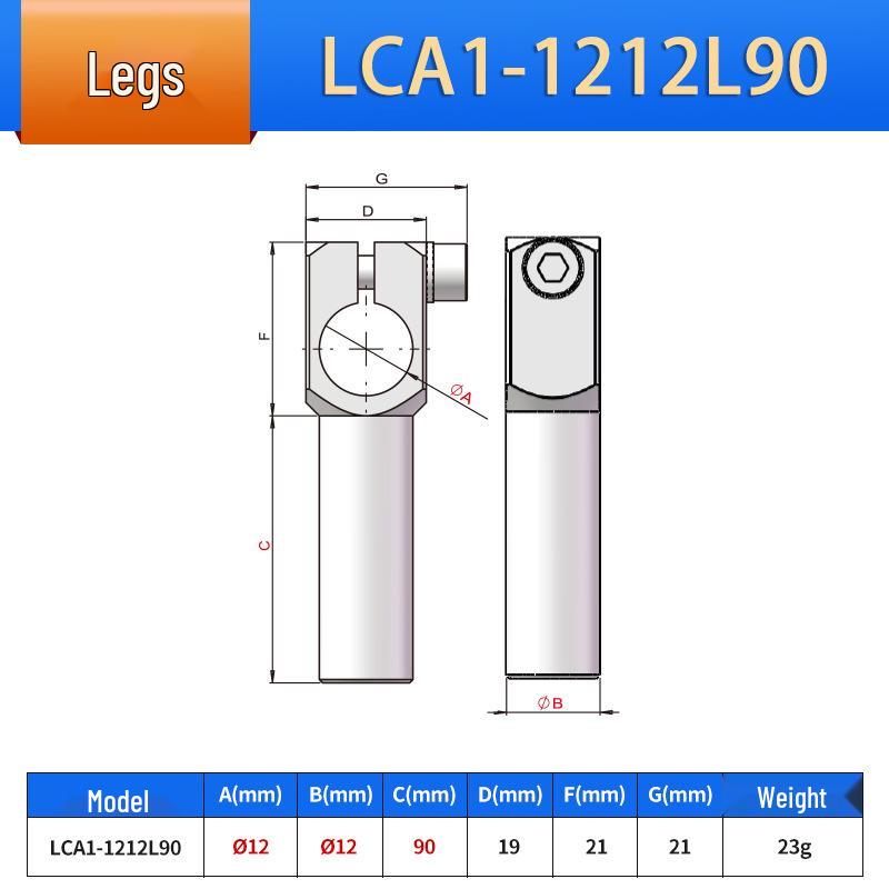 Зажим LCA1 для крепления и опорная ножка с деталями манипулятора - Доступны счета-фактуры