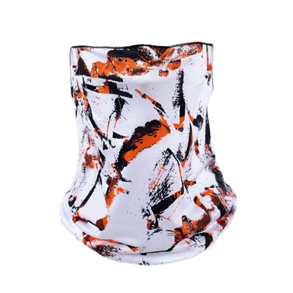 Breathable lce Silk Bandana Hanging Ear Face Cover Scarf Neck Protection Cycling Balaclava  Summer