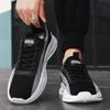 Мужские летние кроссовки, удобные, тренировочные, с толстой подошвой, спортивные, сетчатые, дышащие, с ремешком, на платформе, повседневные, кроссовки для бега, Tenis Masculino