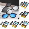 5 Pieces Clip On Sunglasses Polarized Magnetic Glasses Spectacle Frame Men Women  Optical Glasses