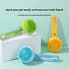 Dog Bath Brush Wash Dog Special Long Handle Bath Brush Brush Bristles Soft Scrub Cat Pet Supplies