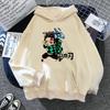 Demon Slayer Japanese anime hoodie 2000s Japanese style Y2k men's fashion casual hoodie Harajuku cartoon hoodie