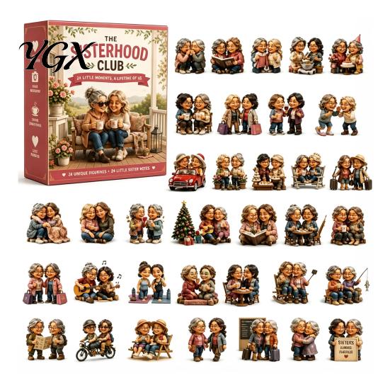 Miniature Hobby Collection 2026 Career Advent Calendar, 24-Day Countdown Box with Mini Occupation Desktop Display Collectible Figures, Community