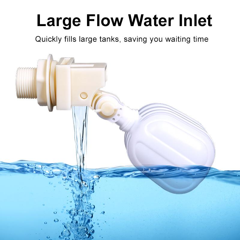 1/2 "3/4" Trapezoidal Float Valve Drable Plastic water Level Controller Poultry Water Dispenser Anti Tilting Float Valve