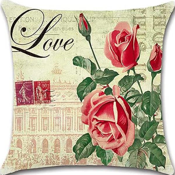 Ретро Растение Цветочный Принт Лен Наволочка Дом Гостиная Диван Автомобильная Подушка