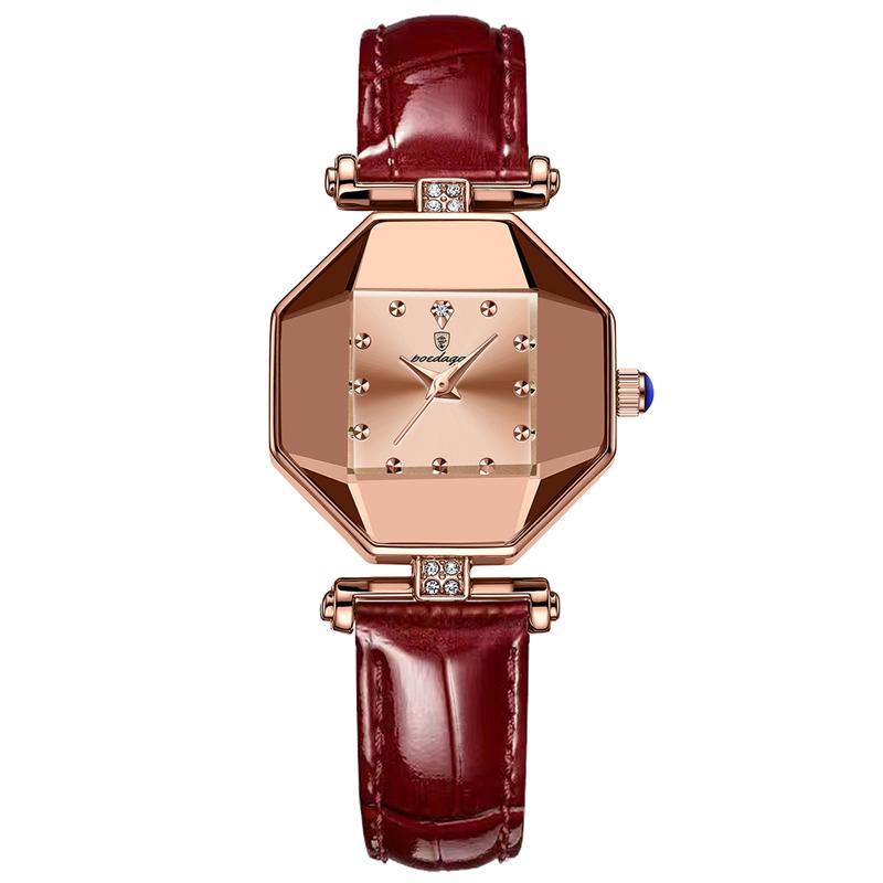 Fashion Trend Very Beautiful Diamond-shaped Small Square Watches Luxury Diamond Watches Diamond Decorative Temperament Watches
