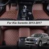 Custom Made Leather Car Floor Mats For Kia Sorento 2013 2014 2009 2012 2006 2008 2015 2017 Carpets Rugs Foot Pads