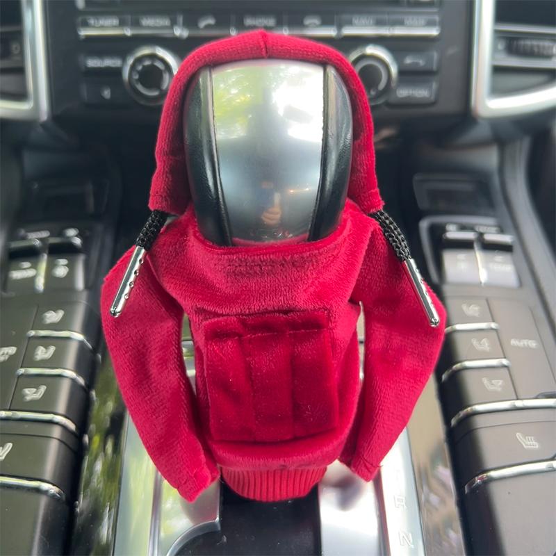 Худи с ручкой переключения передач автомобиля Мода Смешная накладка на ручку Ручка Нескользящие Защитные чехлы Накладка на ручку переключения передач Аксессуары для интерьера