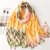 Fashion Bright Striped Line Tassel Viscose Shawl Scarf Lady High Quality Wrap Headband Bufandas Muslim Hijab Sjaal 180*90Cm