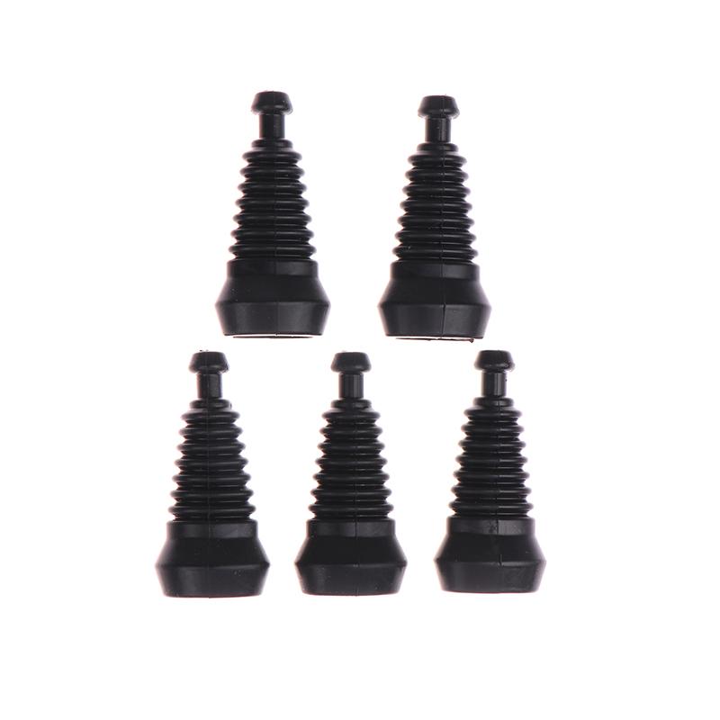 New 5pcs Black 2/3/4/5 Pin Waterproof Automotive Wire Cover Rubber Boot Cap For Amp Tyco Connector Series