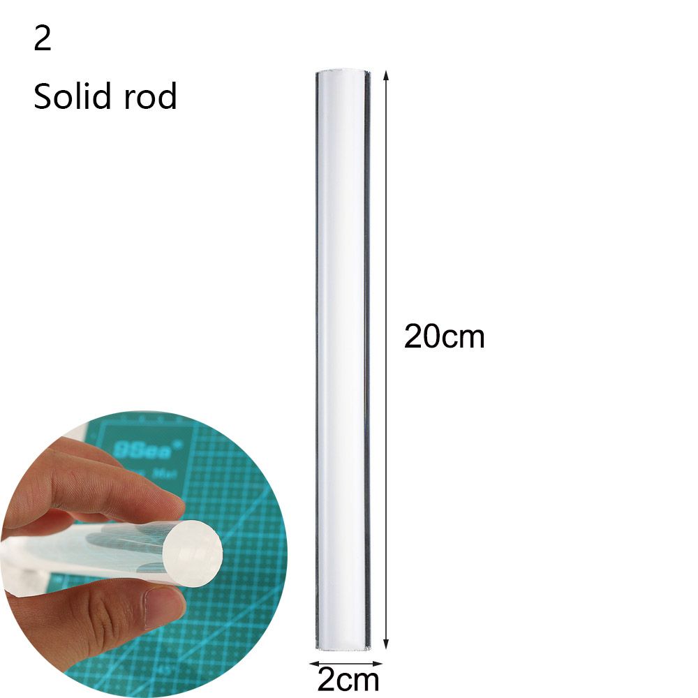 Shaping Cylindrical Sticks DiyCraft Acrylic Rod Pottery Tools Transparent Clay Roller