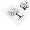 Fingerprint Tree DIY Guest Signature Sign‑In Book Canvas Thumbprint Painting