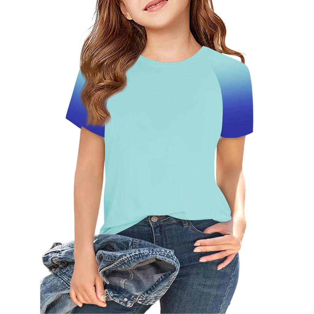 Toddler Girl Boy T-Shirts Kids Top Boys And Girls Printed Short Sleeved T-shirt 2-12Y