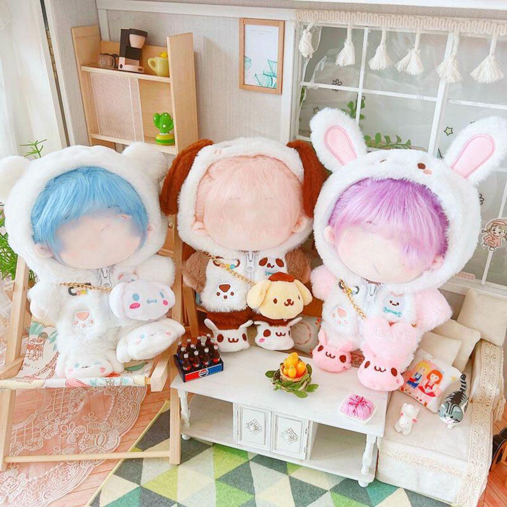 Suit Cotton Stuffed Dolls Toys Accessories Doll Fur Coat Doll Hoodies Doll Shorts 20cm Doll Clothes