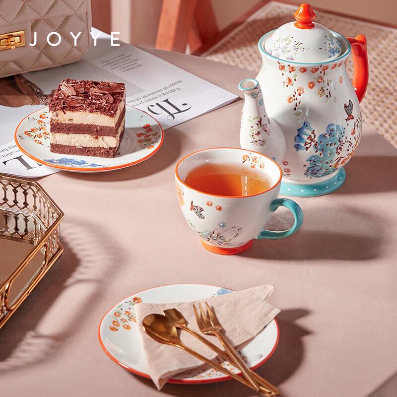 JOYYE 9-предметный керамический чайный сервиз с подглазурной ручной росписью