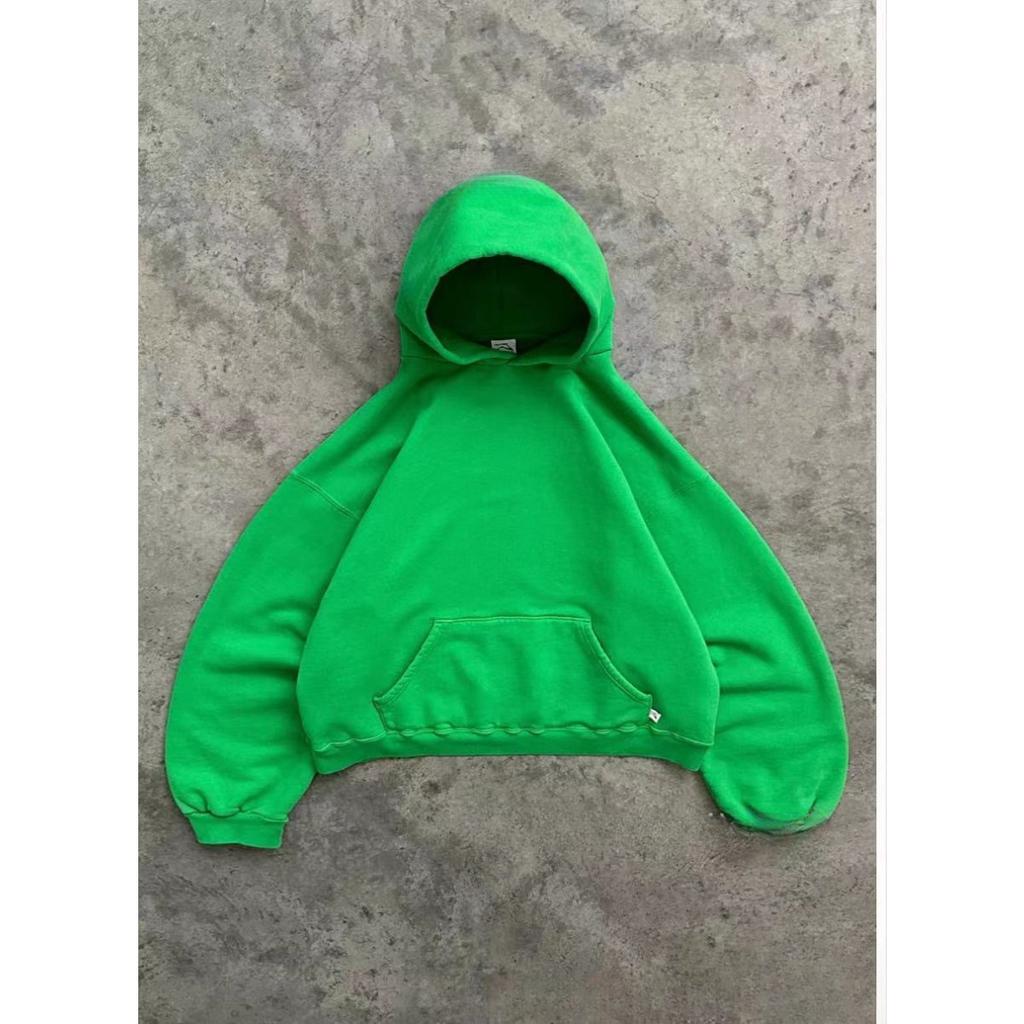 RogueWave European and American Fashion Loose Hooded Solid Color Street Sports Top