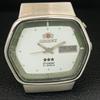 ВИНТАЖНЫЕ ORIENT CRYSTAL АВТОМАТИЧЕСКИЕ 46941 ЯПОНИЯ МУЖСКИЕ БЕЛЫЙ ЦИФЕРБЛАТ ЧАСЫ a704855-1