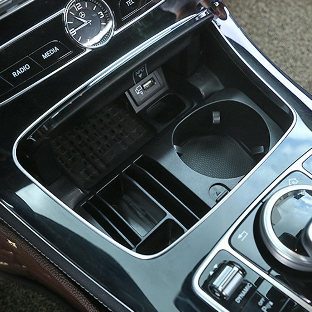 Подстаканник для воды с центральной консоли автомобиля, ящик для хранения, держатель для телефона для GLC Class W205 X253 W213 2015-2021