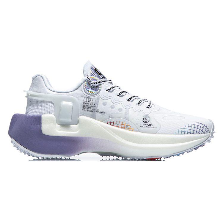 Li-Ning Wind Range Essential White Purple Women Sneakers Standard-White ARHR054-6