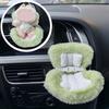 Doll Car Seat with Air Vent Clip Desktop Stand Cute Safety Belt Plush Cushion 17cm Doll Seat Car Ornament Gift for Collectors Fans