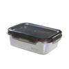 Nonoji Storage Container Stainless Steel Microwave-safe Stainless Steel Magic Container M 1300ml Oven Freezer Dishwasher Safe Gray
