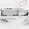 Xiaomi 132 Keys Green 5 Sides Dye Sublimation PBT Keycaps Cute MOA Profile Keycaps for Cherry Gateron MX Switches Mechanical Keyboards