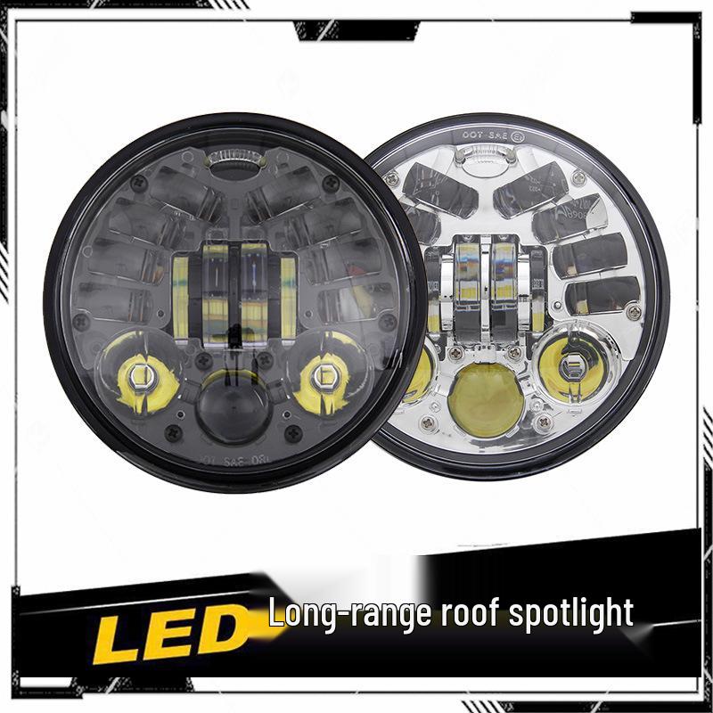 Gravity-Sensing Auxiliary Light for 5.75-Inch Harley Headlights