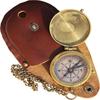 Leather Case Vintage Engraved Compass Navigation Nautical Compass Unique Item for Gift
