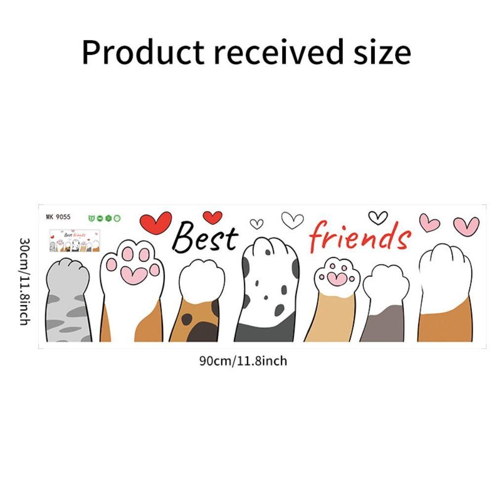 PVC Cat Wall Stickers Cartoon Wallpaper DIY Wall Decals Window