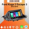 Android Carplay автомобильное радио для Ford Kuga 2 Escape 3 2012-2019 мультимедийный проигрыватель головное устройство стерео GPS навигация BT WIFI 2+32 ГБ